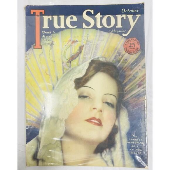 Vintage True Story Magazine OCT 1927 CD BORING REXALL Drug Store Buhl IDAHO - Picture 11 of 11